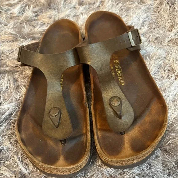 Men’s Birkenstock Brown Sandals NWT Mens Birkenstock Arizona Slide Sandal - Mocha | Journeys main image 4